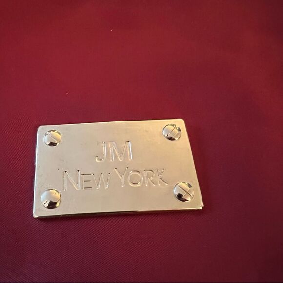 JM New York Bag Joy Mangano Burgundy Wine & Silver NWOT - Picture 15 of 16